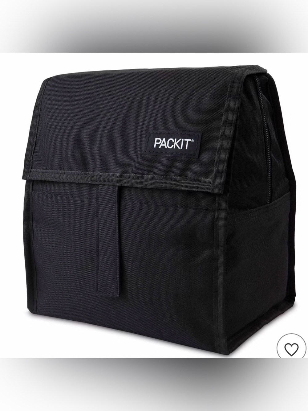 Black Packit Freezable Lunch Bag & Trash Bin